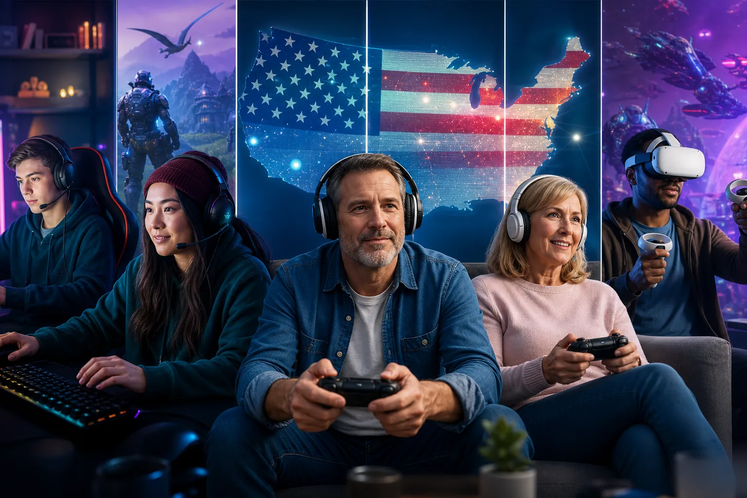 ABŞ-da oyun sənayesi böyüyür: Gamer auditoriyası artıq əvvəlki kimi gənc deyil