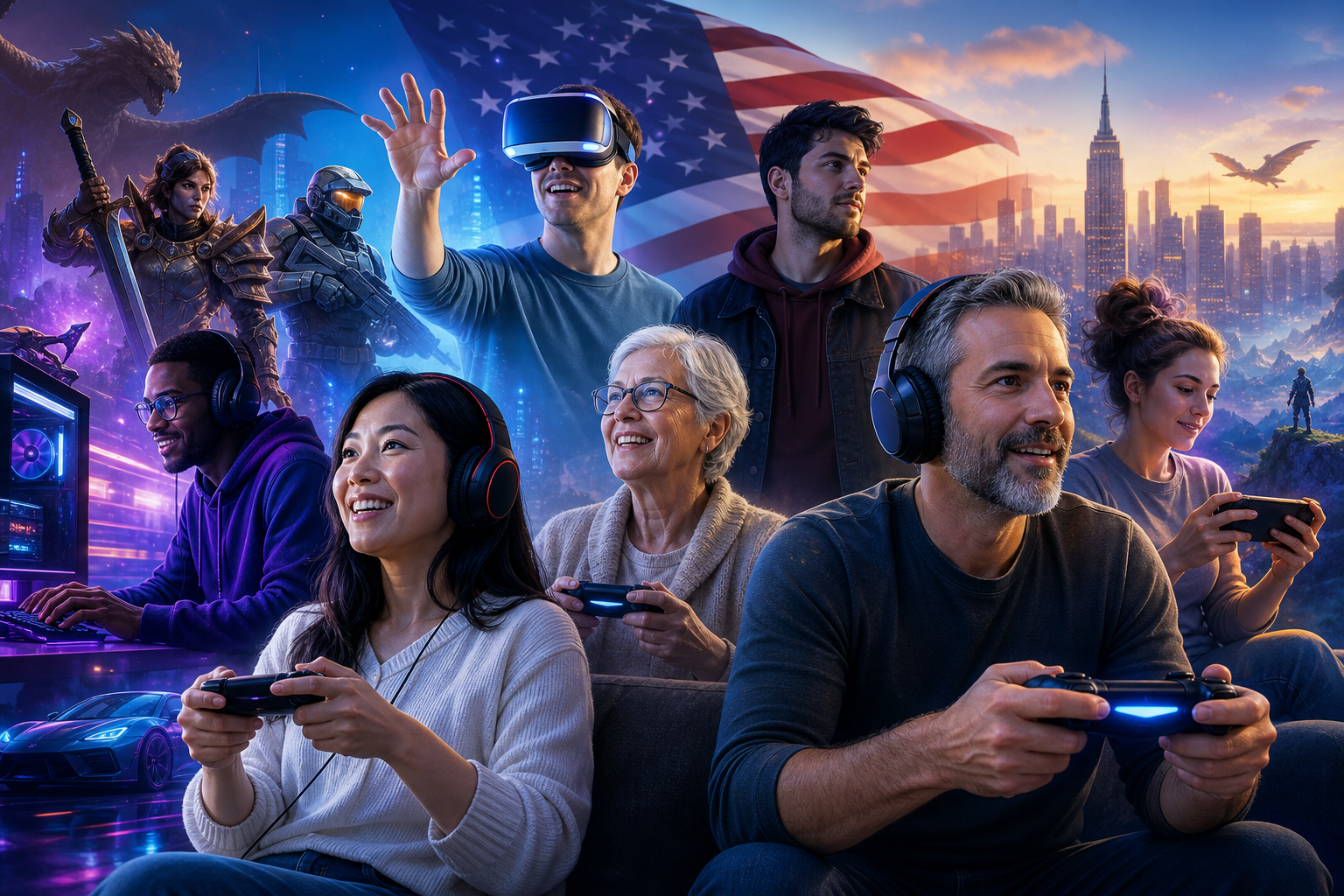 ABŞ-da oyun sənayesi böyüyür: Gamer auditoriyası artıq əvvəlki kimi gənc deyil