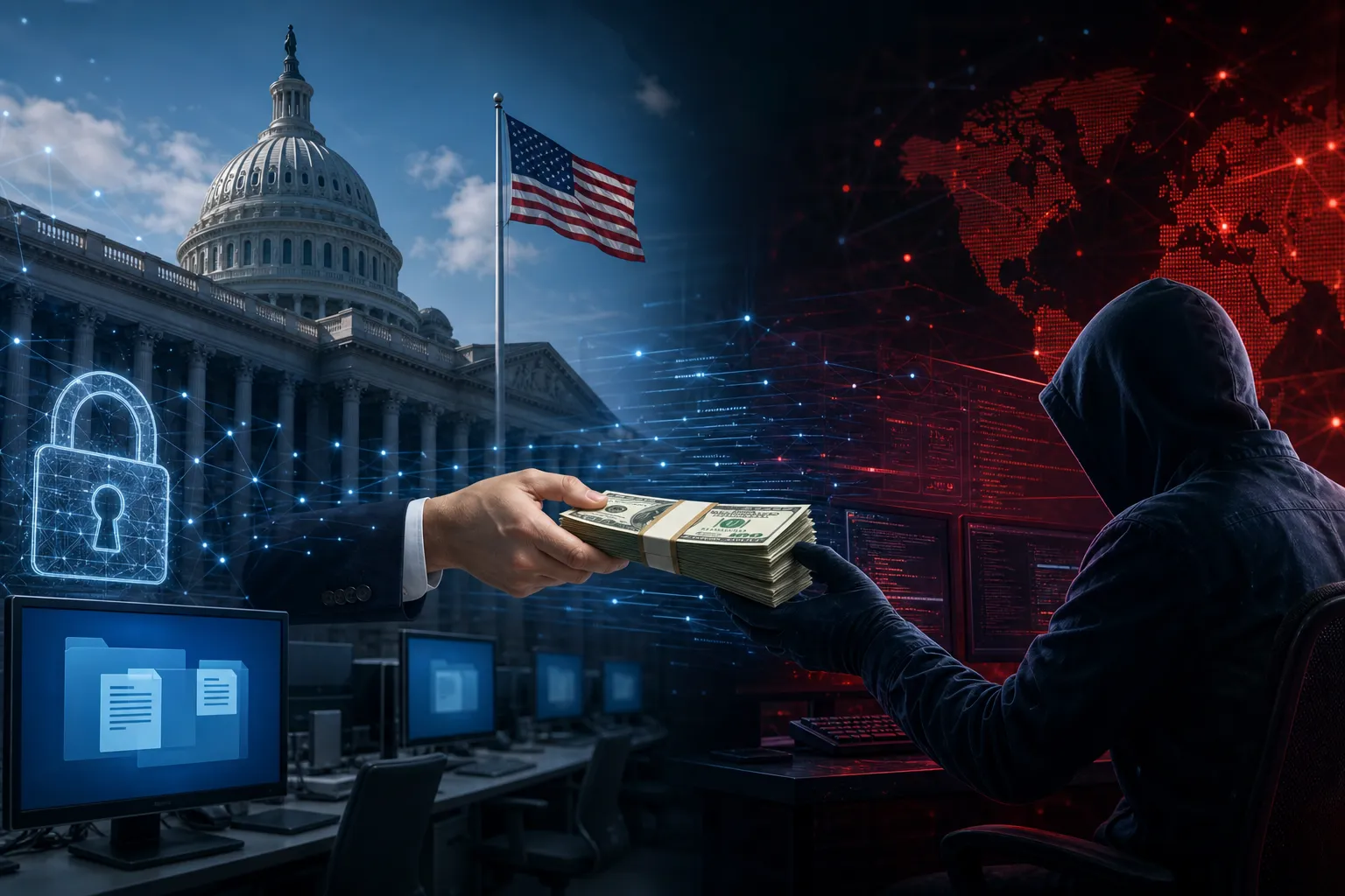 ABŞ dövlət qurumu faylları şifrələnmədən hackerlərə 1 milyon dollar ödəyib