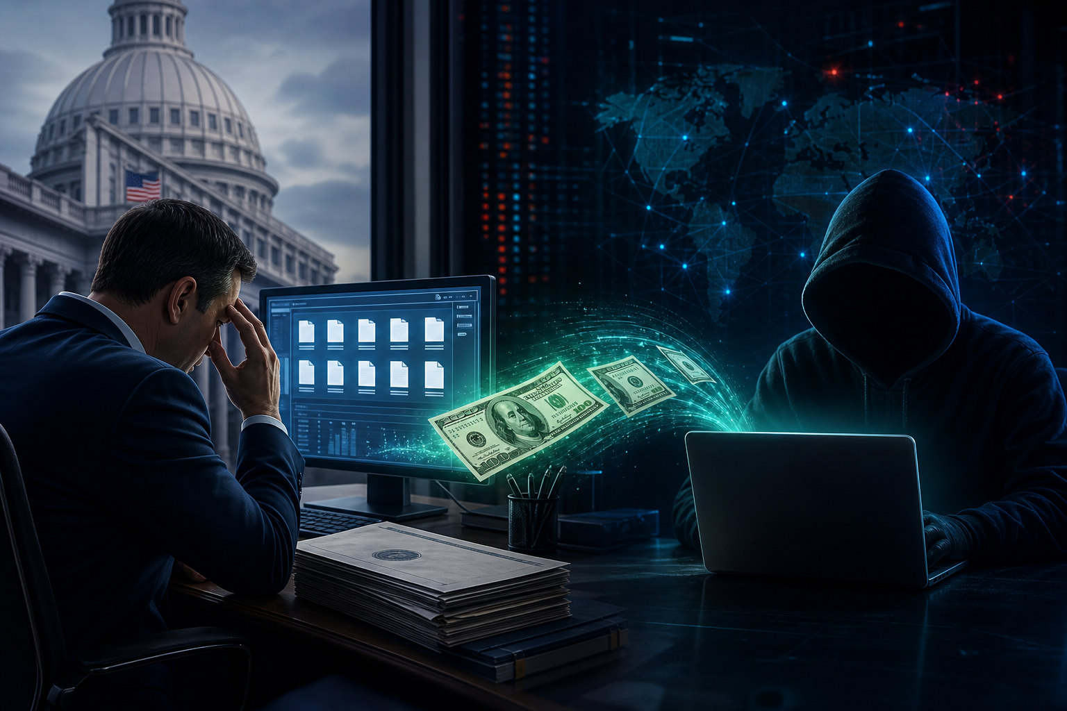 ABŞ dövlət qurumu faylları şifrələnmədən hackerlərə 1 milyon dollar ödəyib