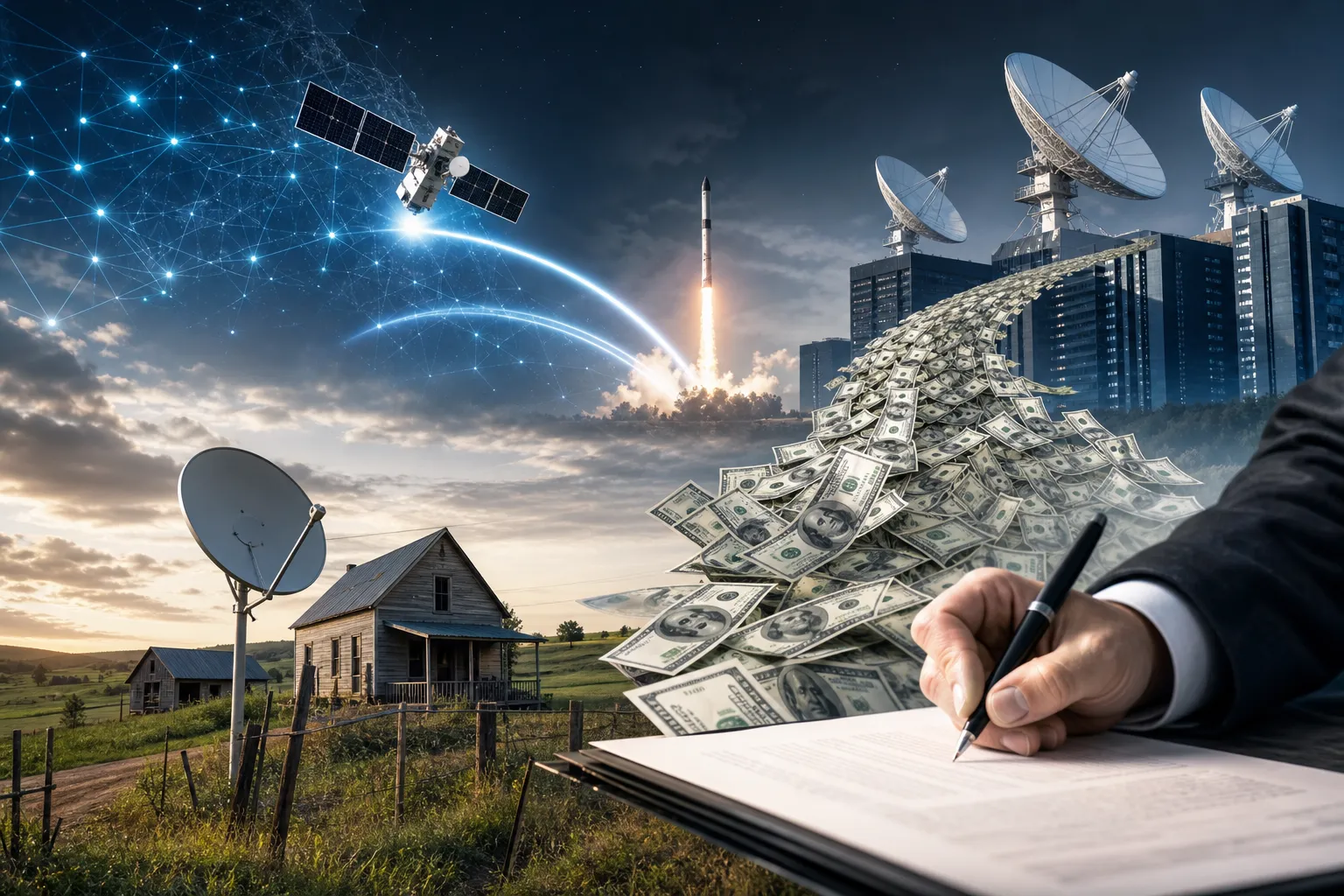ABŞ-ın kənd interneti proqramı qalmaqalda: milyonlar SpaceX və Amazon-a axır