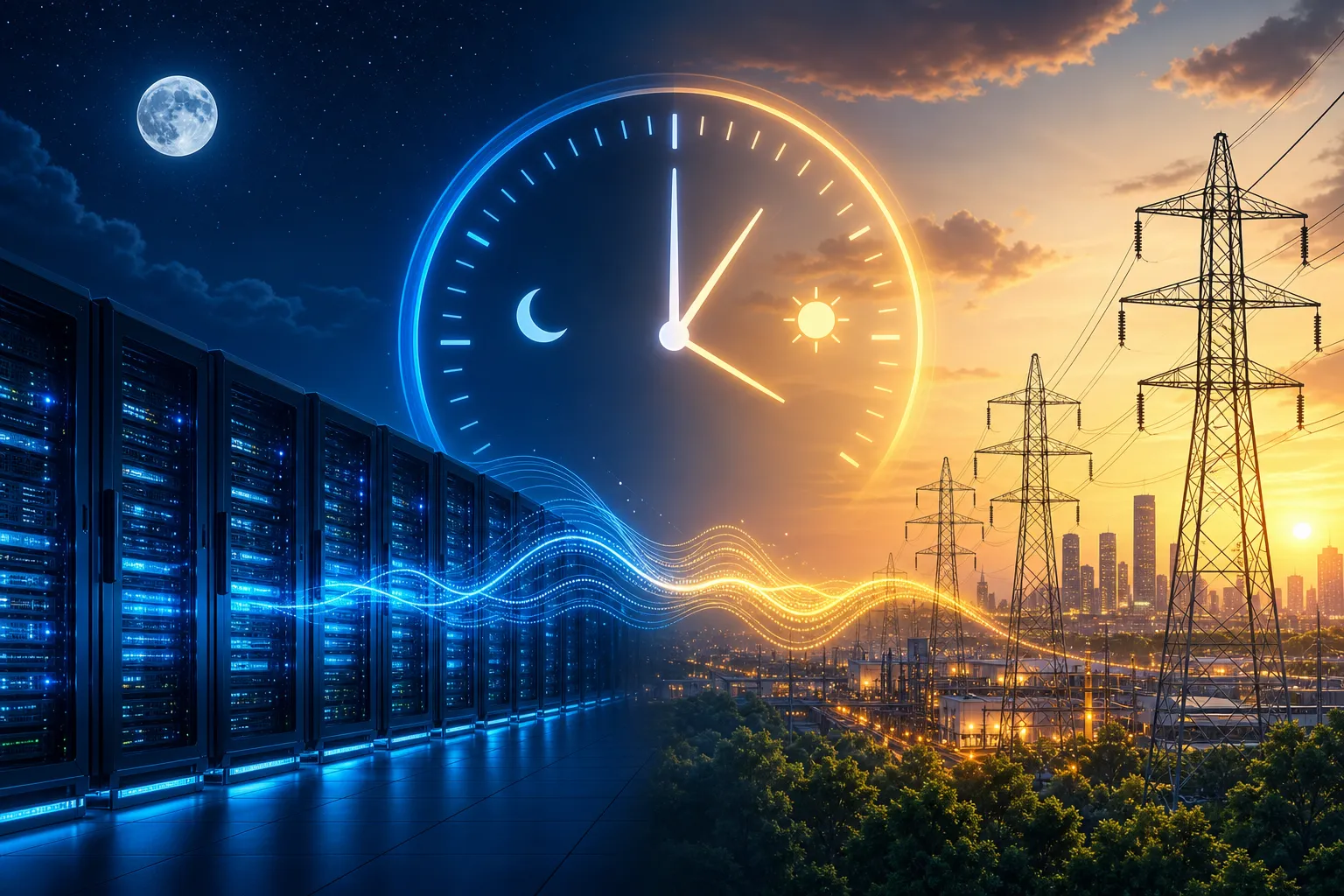 AI data mərkəzləri enerji şəbəkəsini yükləyir: çıxış yolu gecə saatları ola bilər