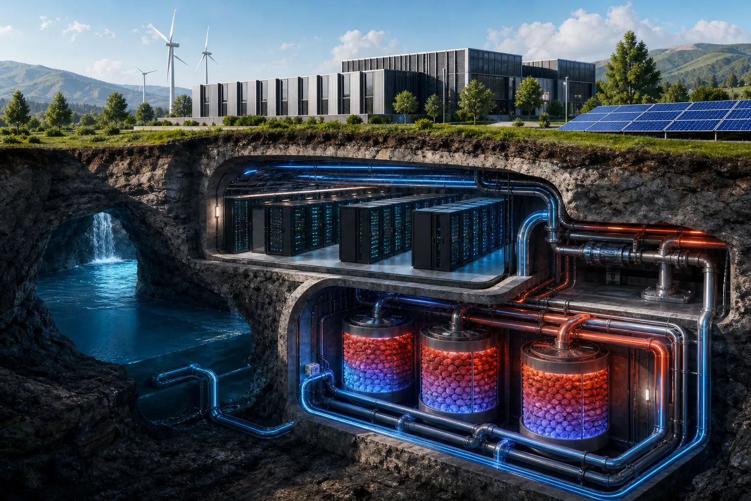 AI data mərkəzləri üçün yeni ümid: yeraltı “termal batareyalar” su və enerji sərfini azalda bilər