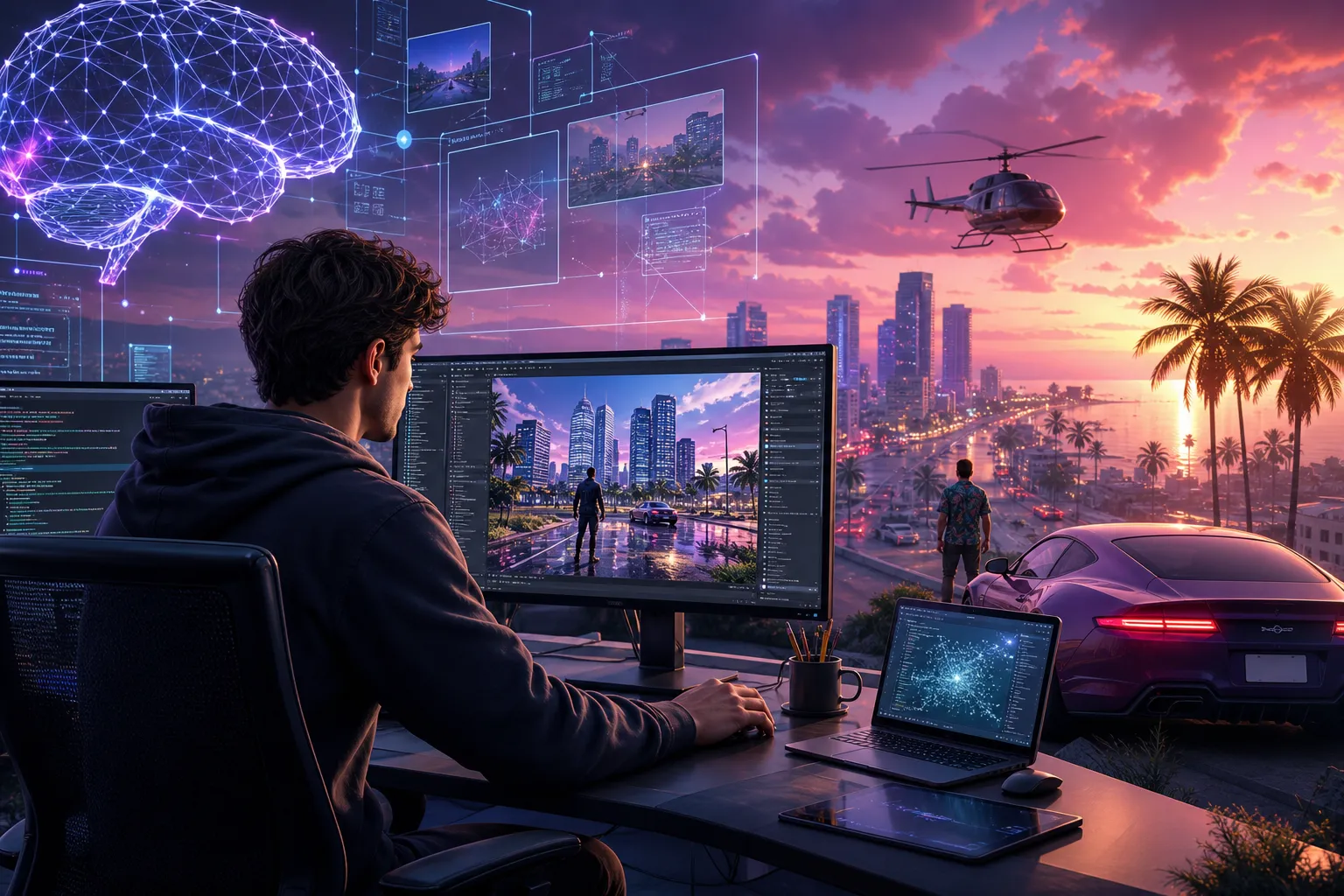 AI ilə GTA 6 hazırlamaq istəyir: 25 yaşlı startup qurucusu Rockstar-ı qabaqlamağa çalışır