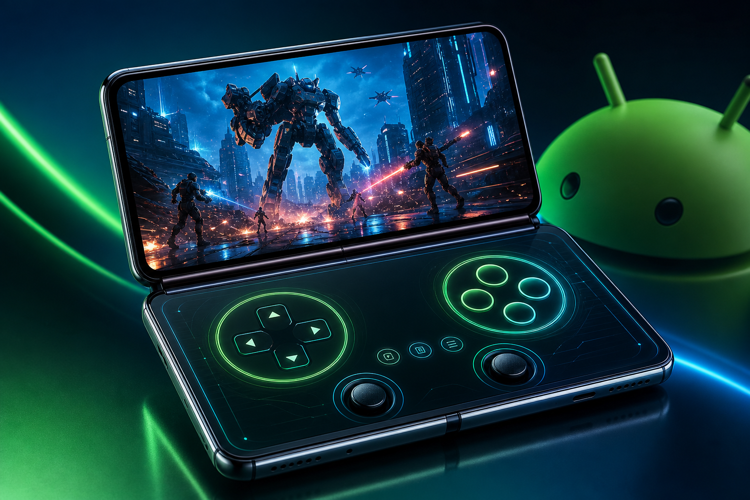 Android 17 qatlanan telefonlarda oyun təcrübəsini dəyişir: ekranın yarısı gamepad olacaq
