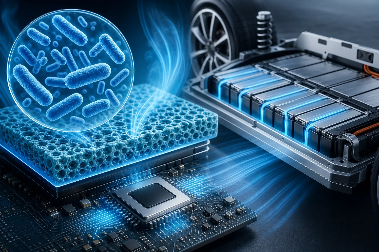Bakteriya əsaslı yeni soyutma materialı elektronika və EV batareyalarını daha sərin saxlaya bilər