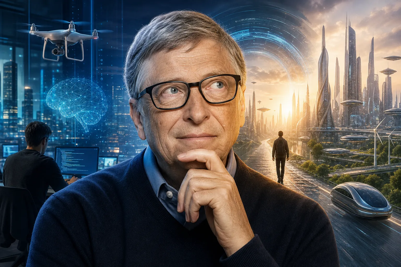 Bill Gates-in texnologiya proqnozu: 2 ilə aldanırıq, 10 ili isə görmürük