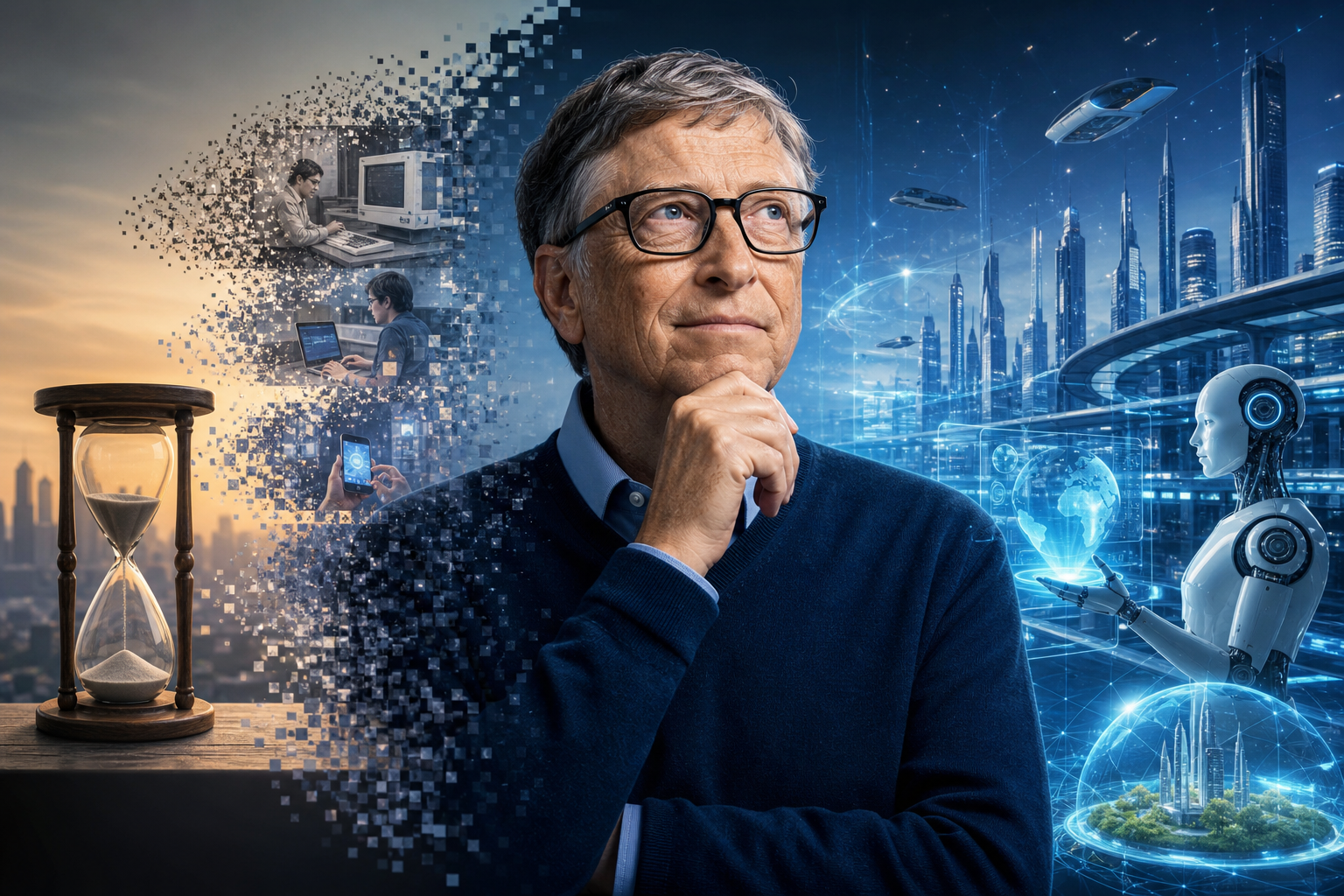 Bill Gates-in texnologiya proqnozu: 2 ilə aldanırıq, 10 ili isə görmürük