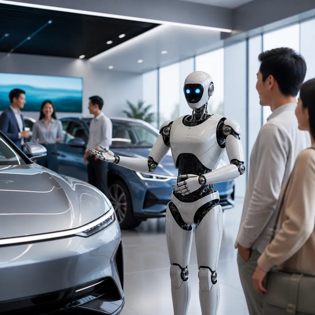 BYD satışları artırmaq üçün salonlara humanoid robot gətirir