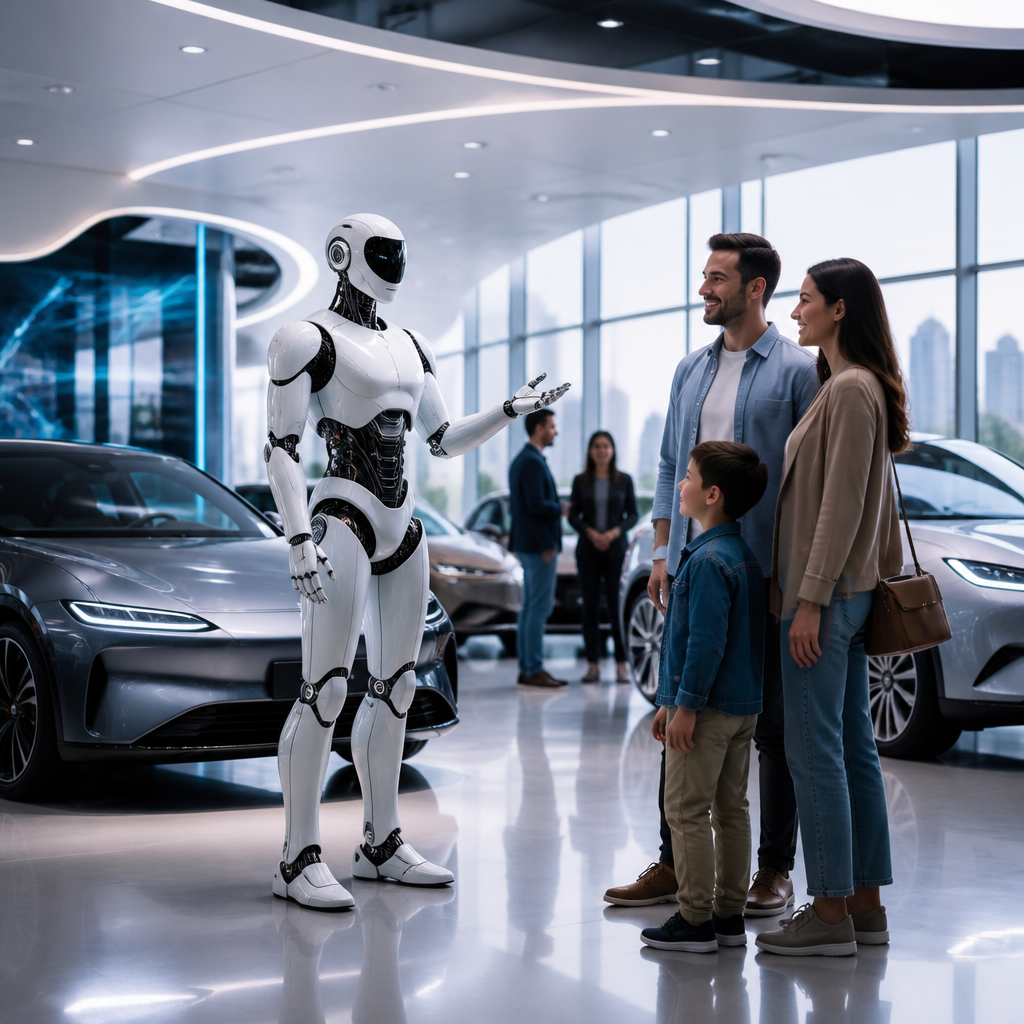 BYD satışları artırmaq üçün salonlara humanoid robot gətirir