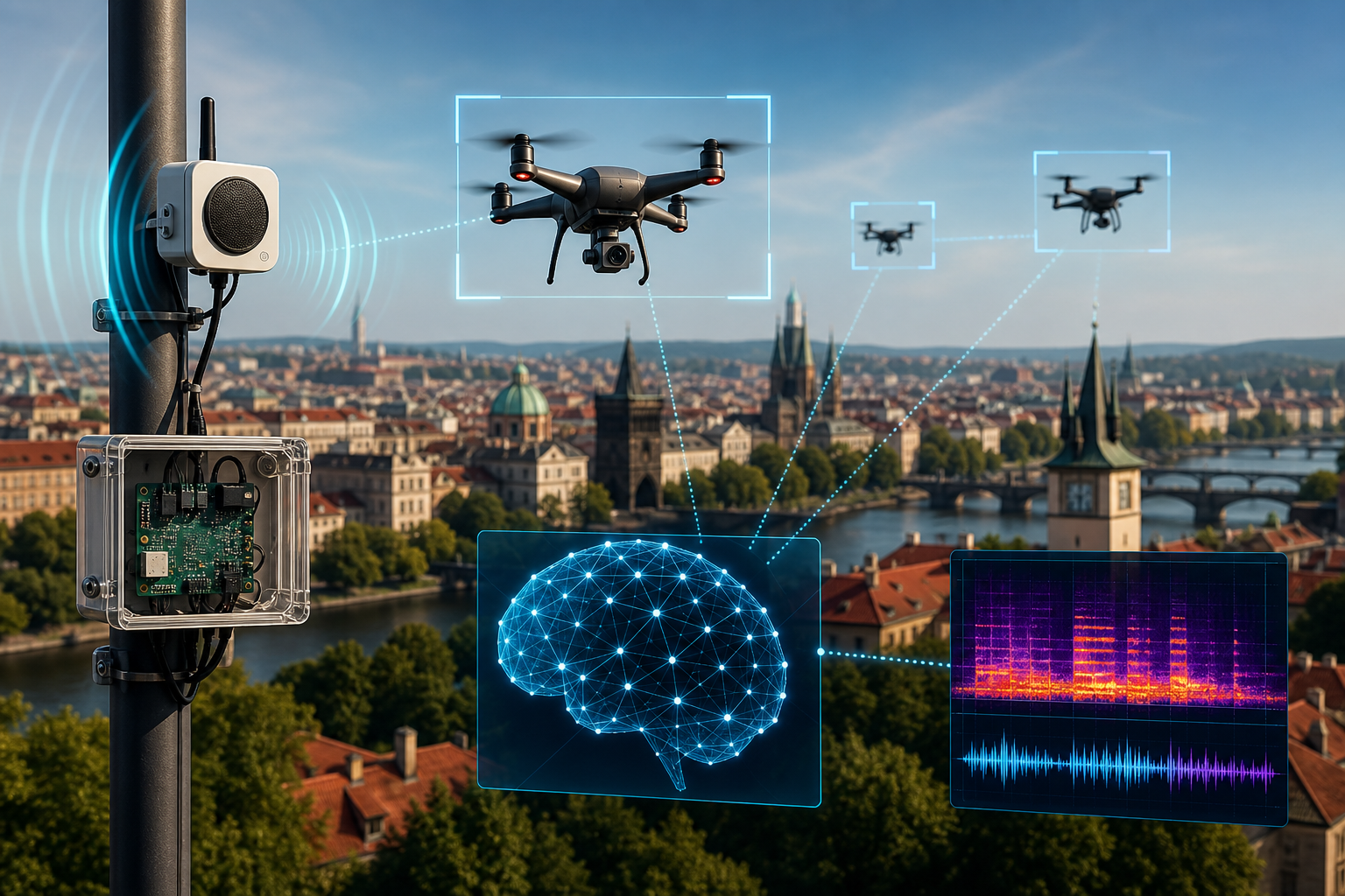 Çex startup dronları səsindən tanıyan AI sistemi hazırladı: hər sensor cəmi €150-dir