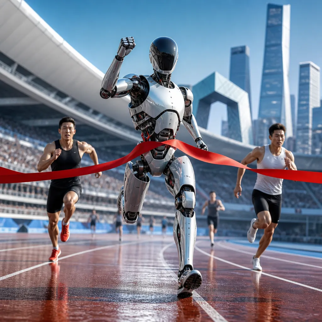 Çin humanoid robotları Beijing oyunlarında insan rekordlarını geridə qoydu