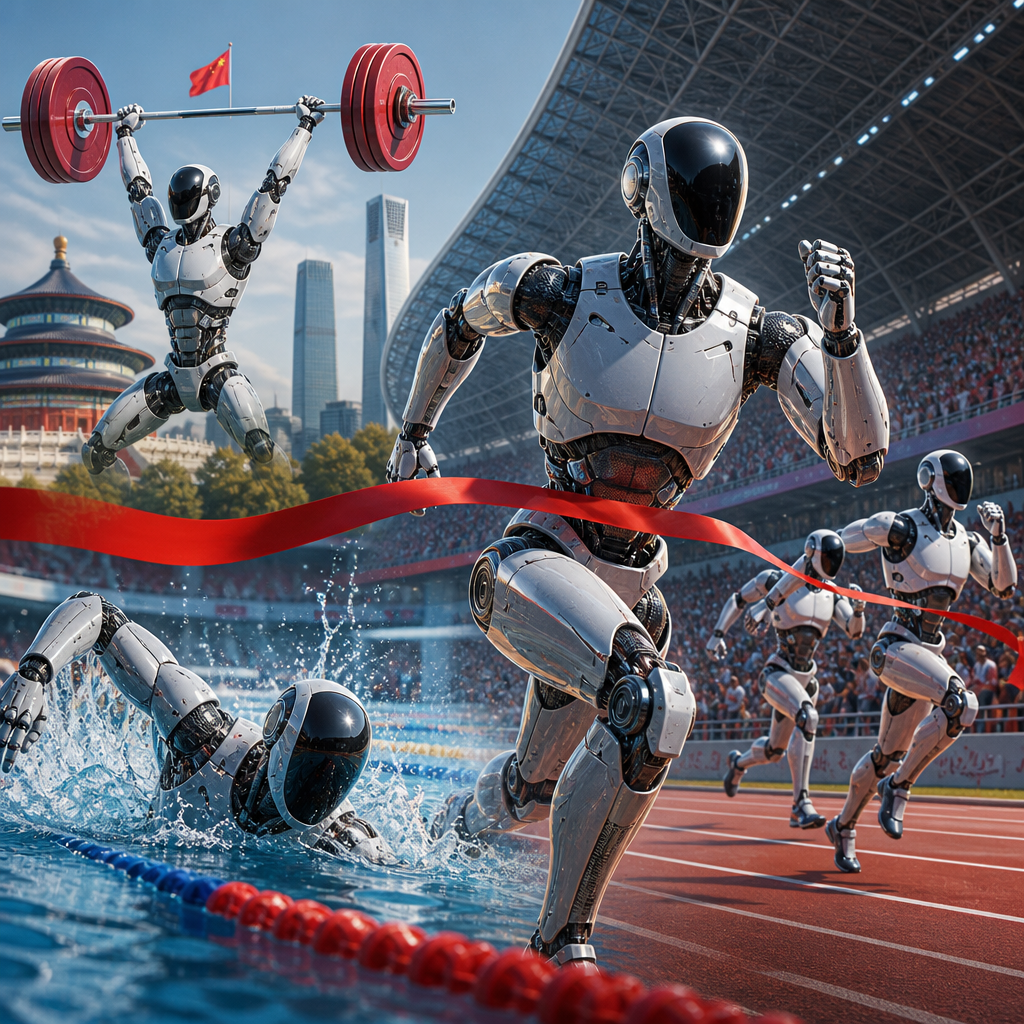 Çin humanoid robotları Beijing oyunlarında insan rekordlarını geridə qoydu
