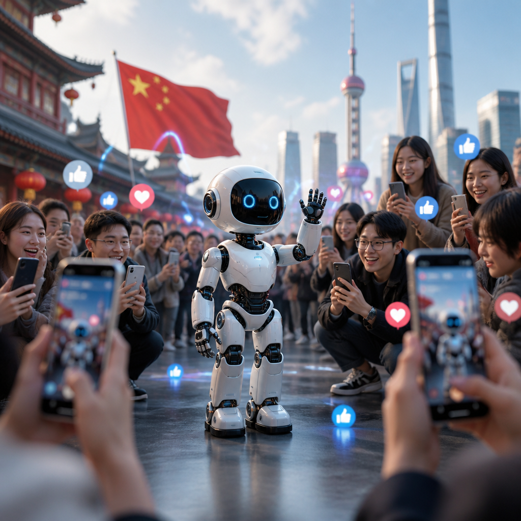 Çindən çıxan 4 futluq robot sosial medianın yeni ulduzuna çevrilir