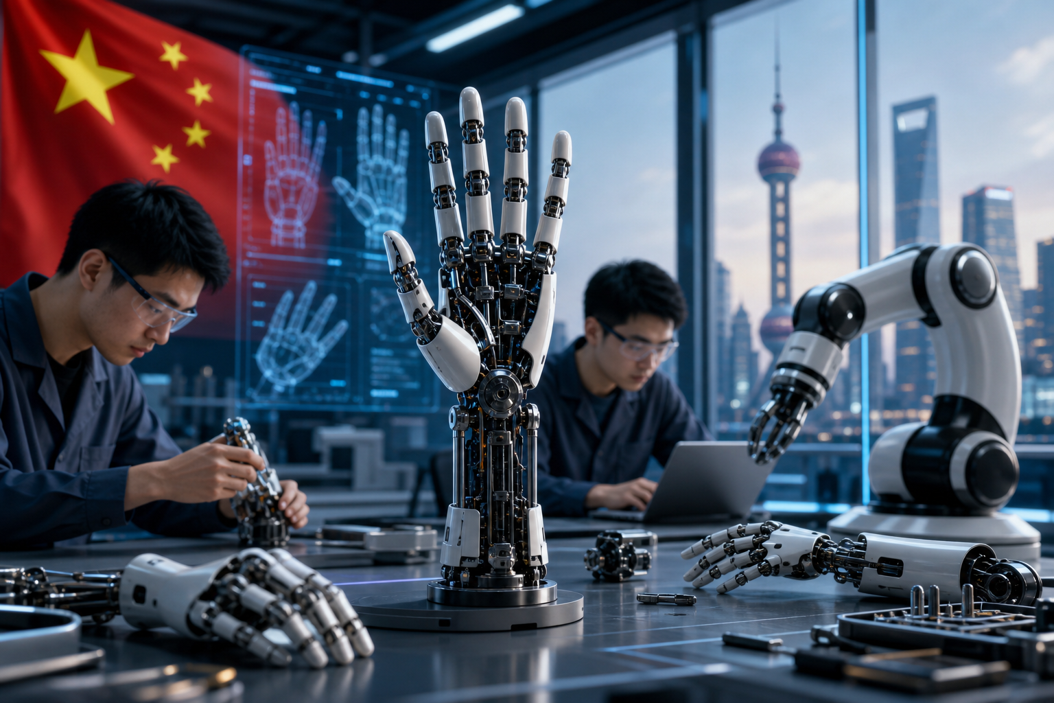 Çinli Startap Robotlar Üçün Əllər Yaratmaqda İnqilab Edir