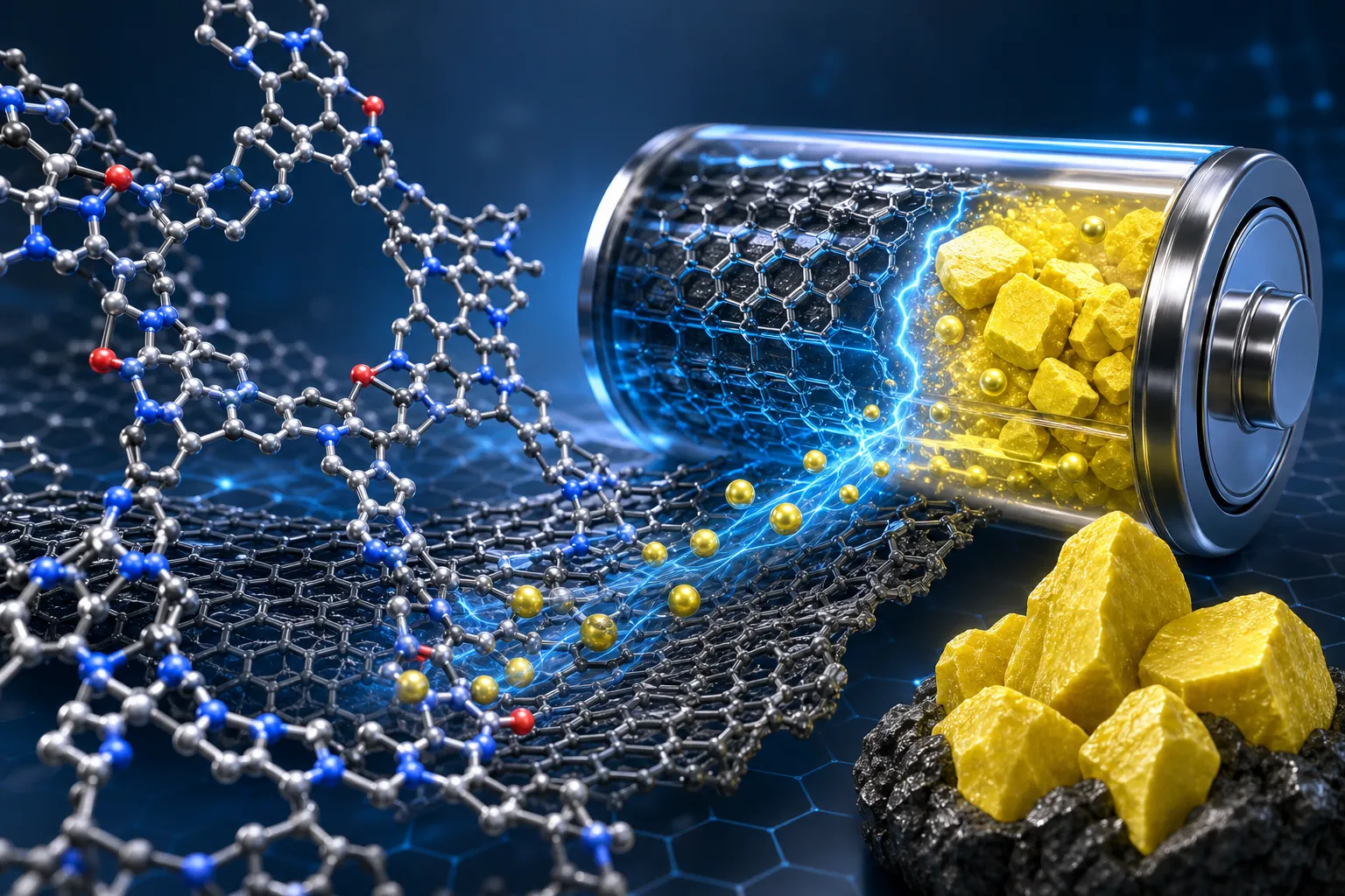 COF-graphene hibridi lithium-sulfur batareyalarda böyük problemi həll edə bilər