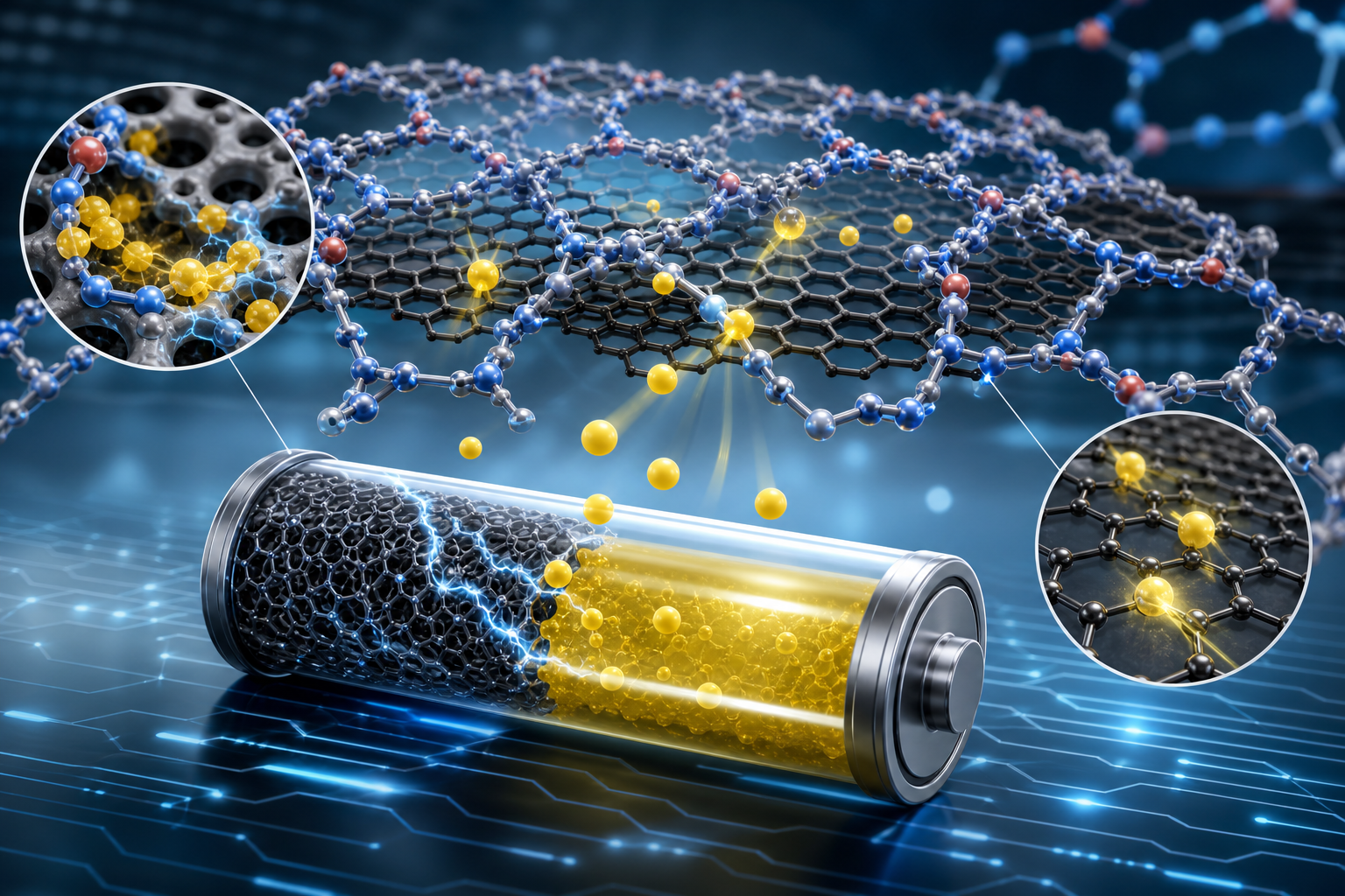 COF-graphene hibridi lithium-sulfur batareyalarda böyük problemi həll edə bilər