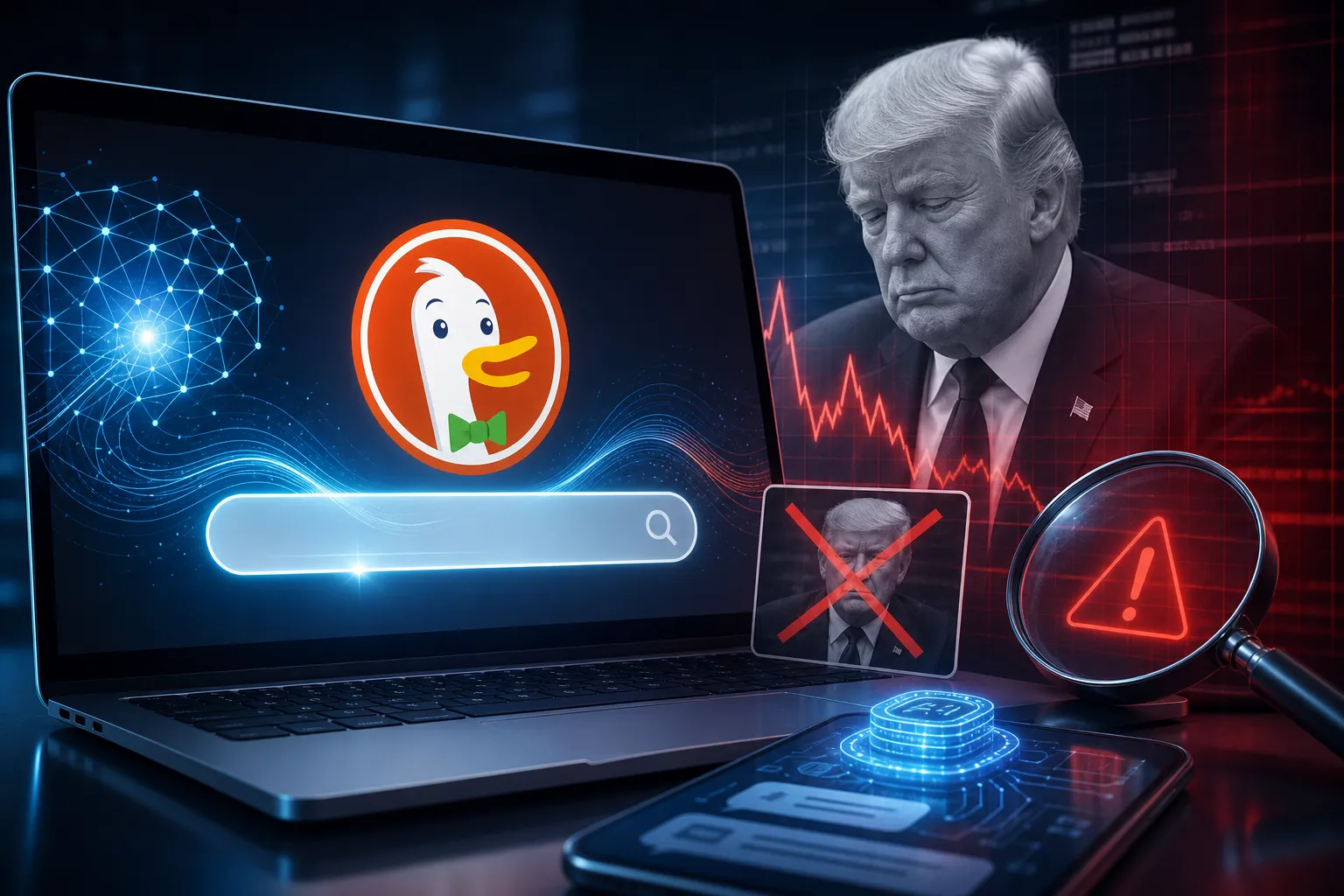 DuckDuckGo-nun AI axtarışı saxta “Trump quduzluqdan öldü” iddiası ilə gündəmə gəldi