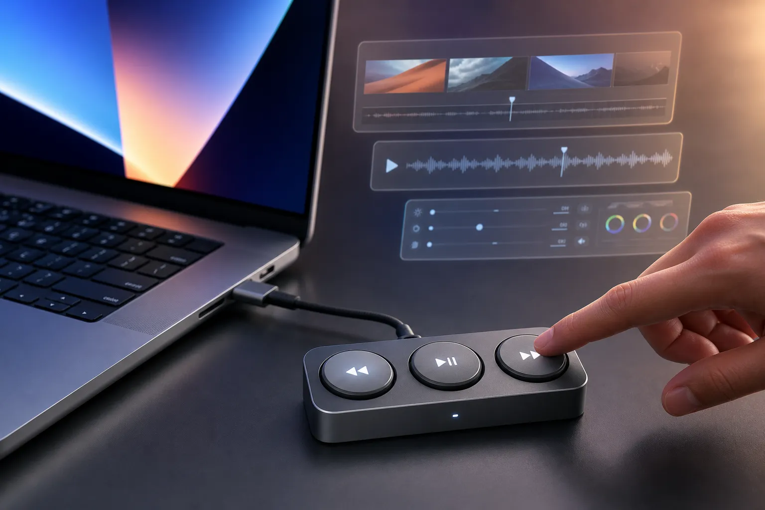 Dune: MacBook üçün 3 düyməli mini keypad görüşləri bir toxunuşla idarə edir