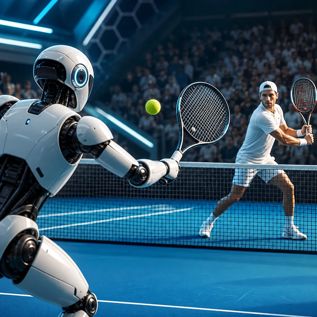 Galbot robotu tennis çempionu ilə 100-dən çox rallini avtonom tamamladı