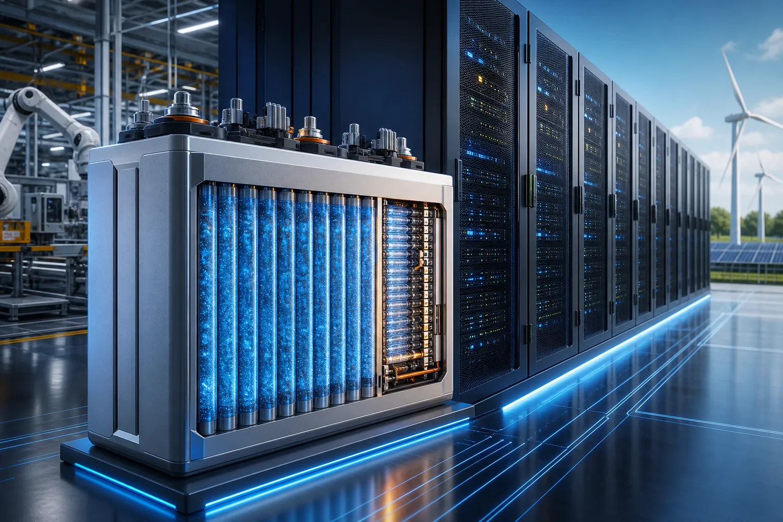 GM data mərkəzləri üçün nəhəng sodium-ion batareyalar istehsal edəcək