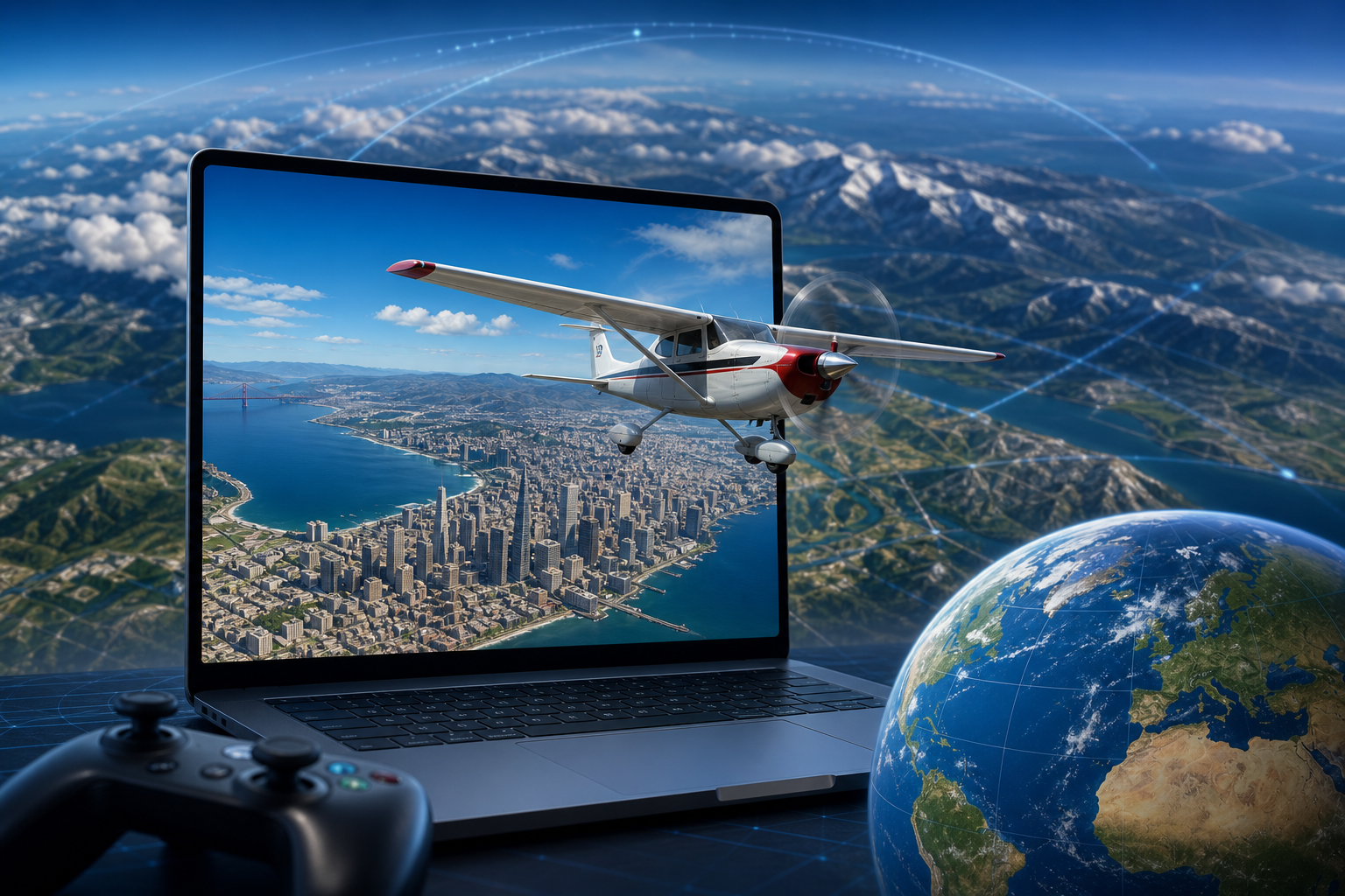 Google Earth uçuş simulyatoru brauzerə gəldi: necə oynamaq olar?