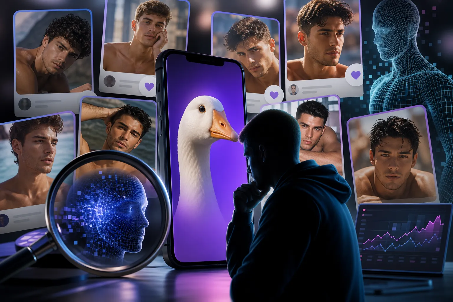 Goose tətbiqi AI influencer-lərlə reklam olunub? Yeni gay dating app ətrafında şübhələr böyüyür