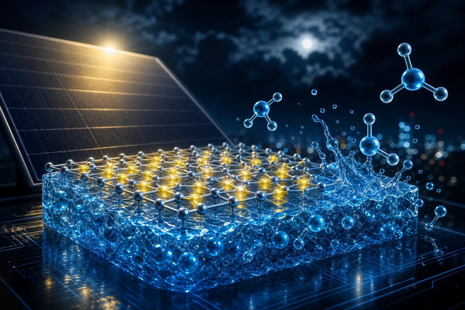 Günəş enerjisini qaranlıqda da işlədən yeni su əsaslı material hazırlanıb