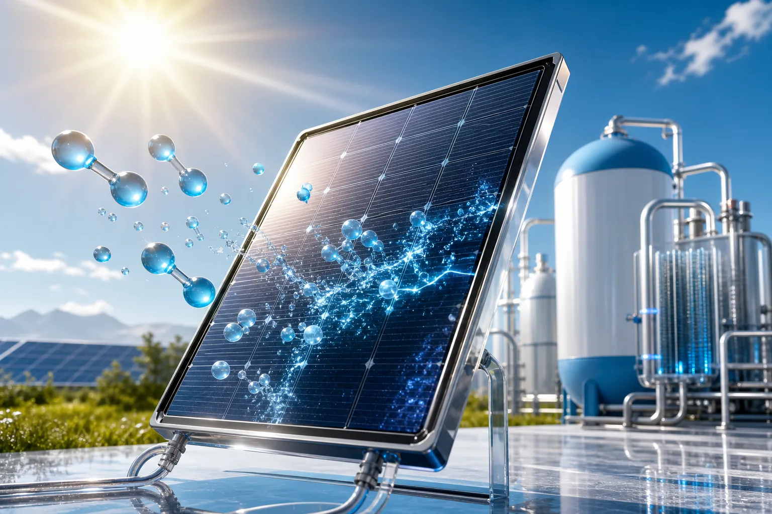 Günəşdən birbaşa hidrogen: Fraunhofer ISE 31,3% səmərəlilik göstərən yeni modul hazırladı