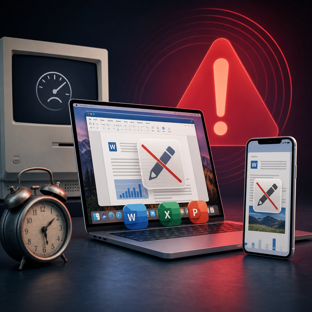Köhnə Mac və iPhone-da Office istifadə edənlərə xəbərdarlıq: redaktə funksiyaları bağlanır