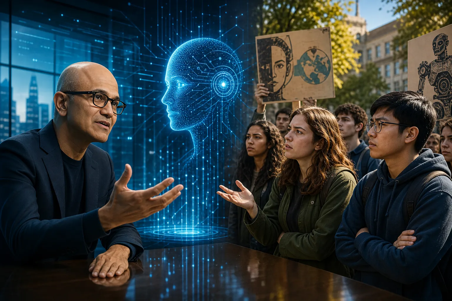 Microsoft rəhbəri AI-a etiraz edən məzunlara cavab verdi: gənclər doğrudanmı səhv düşünür?