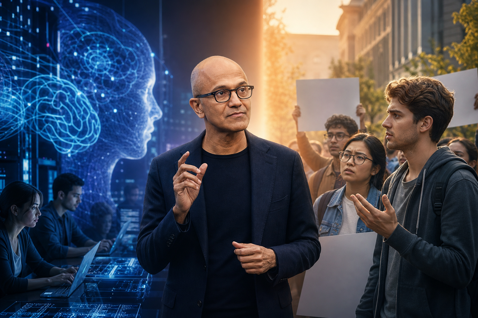 Microsoft rəhbəri AI-a etiraz edən məzunlara cavab verdi: gənclər doğrudanmı səhv düşünür?