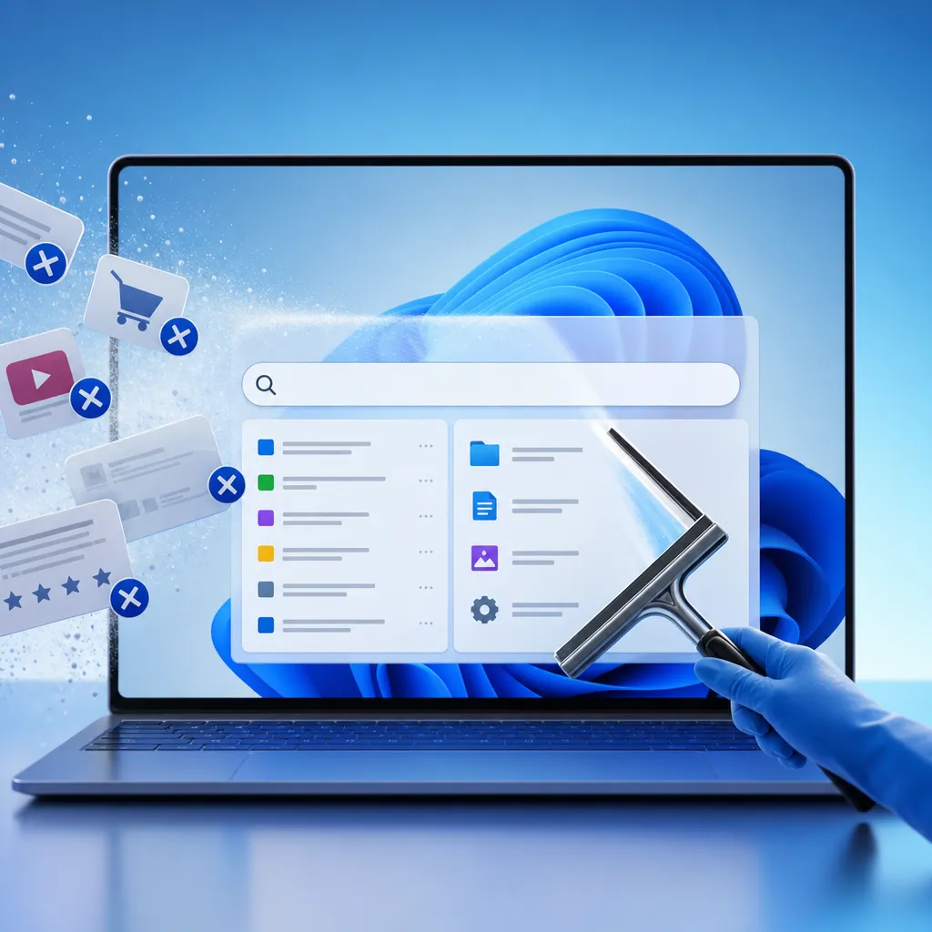 Microsoft Windows 11 axtarışını reklam və lazımsız tövsiyələrdən təmizləyir