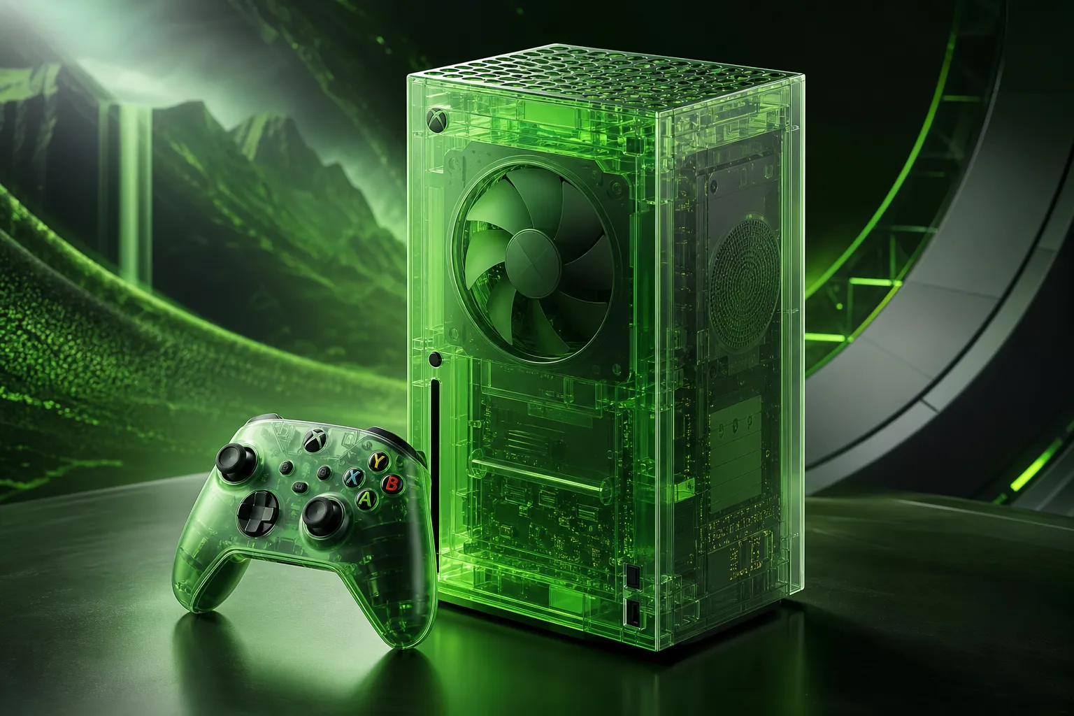 Microsoft Xbox-un 25 illiyi üçün şəffaf yaşıl Series X təqdim etdi