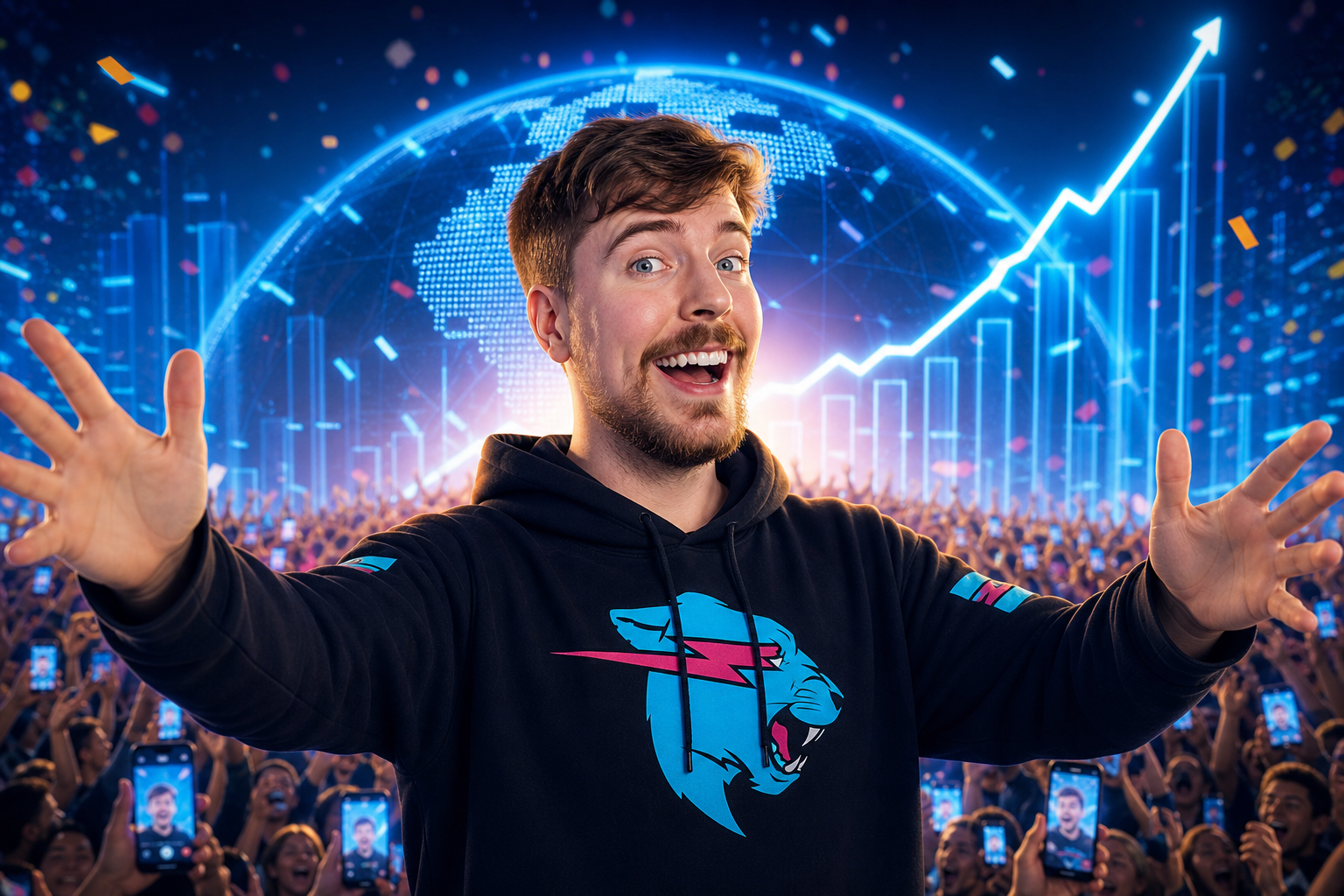 MrBeast YouTube-da 500 milyon abunəyə çatdı: Platformada yeni rekord yazıldı