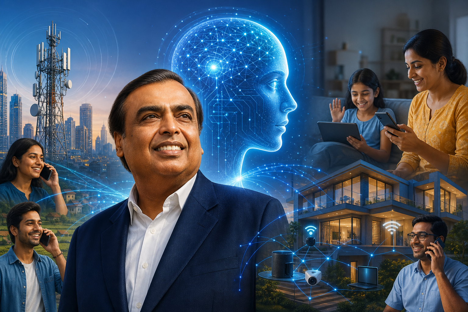 Mukesh Ambani Jio ilə AI-ni hər zəngə və evə gətirmək istəyir