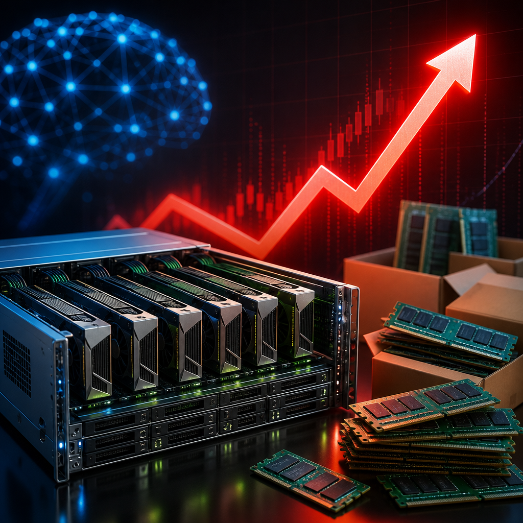 Nvidia AI serverləri bahalaşır: yaddaş böhranı qiymətləri 15%-dən çox artırır