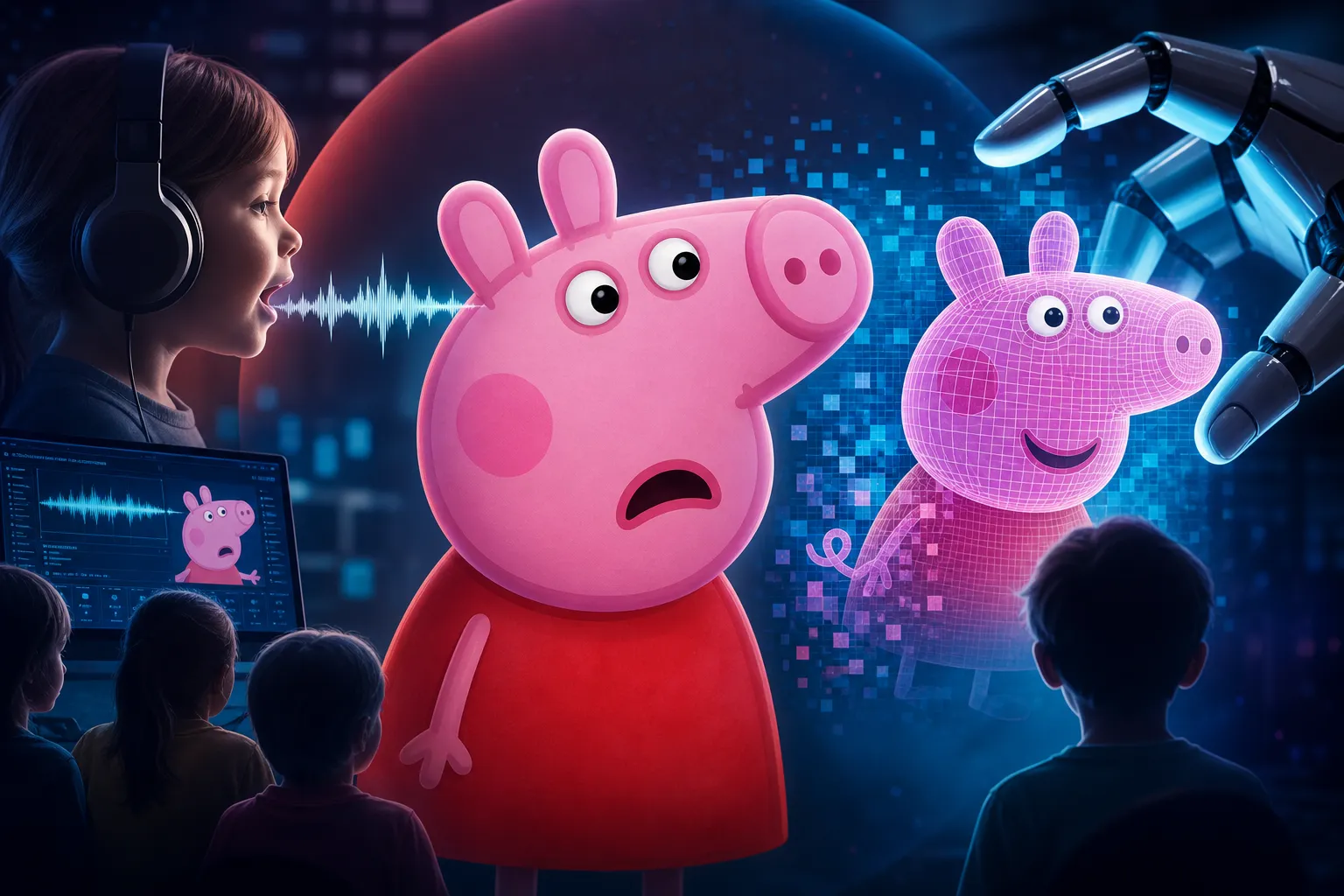 Peppa Pig ətrafında AI qalmaqalı: uşaqların səsi süni intellektlə klonlana bilər?