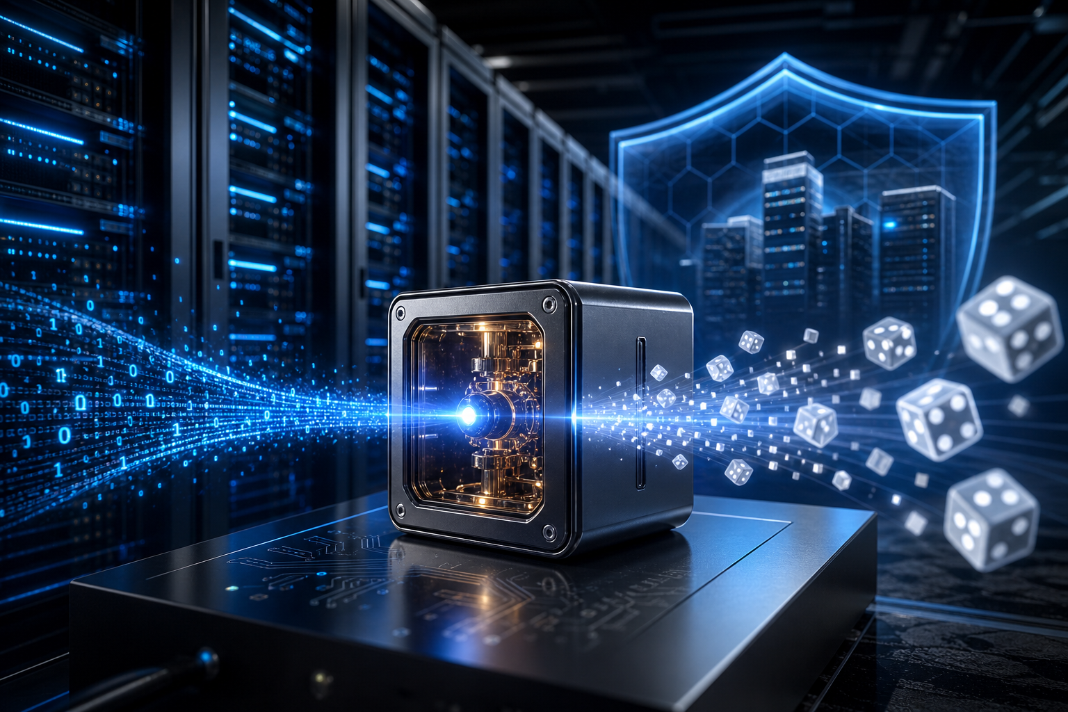 Q-Dice: Fraunhofer-in 4.1 Gbit/s sürətli kvant təsadüfi rəqəm generatoru data mərkəzlərini qoruyacaq
