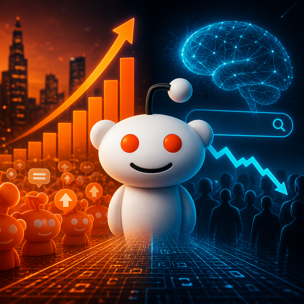 Reddit güclü rüb açıqladı, amma AI dövrünün axtarış trafikinə təsiri investorları narahat etdi