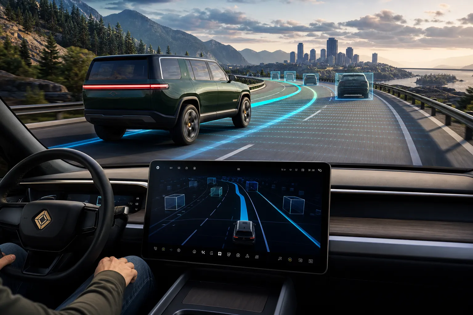 Rivian Tesla FSD-yə meydan oxuyur: nöqtədən-nöqtəyə özünüidarə bu il gəlir