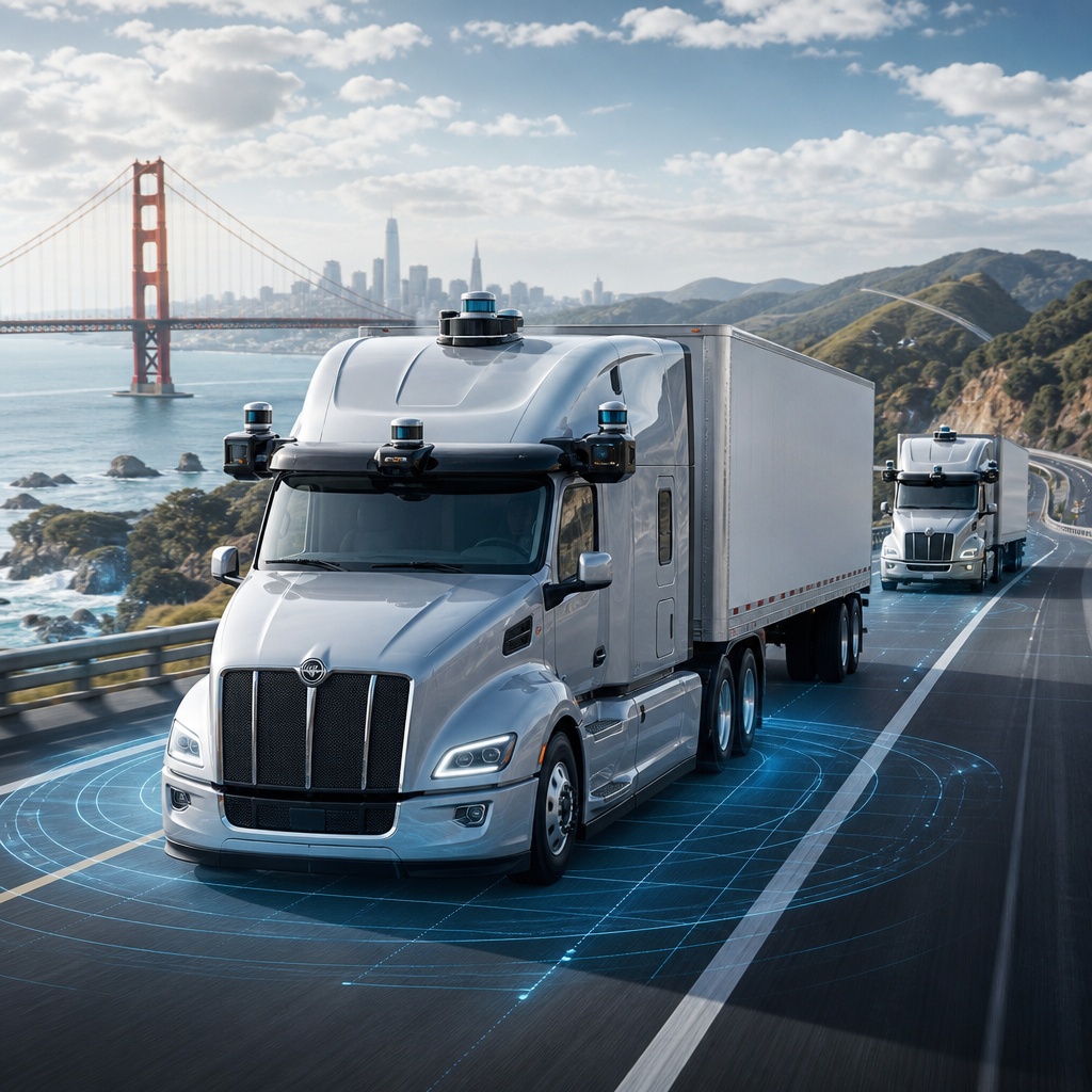 Self-Driving Yük Maşınları California Yollarına Çıxdı: Aurora və Kodiak Test İcazəsi Aldı