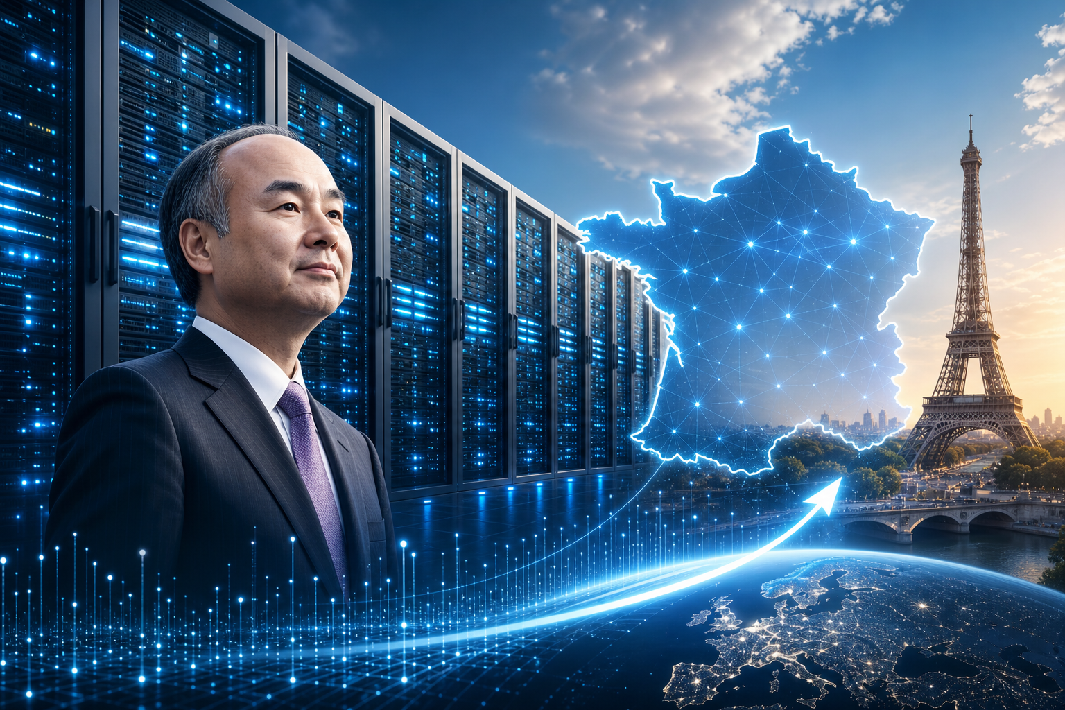 SoftBank Fransada Məlumat Mərkəzləri İnkişafına 75 Milyard Avro Yatıracaq
