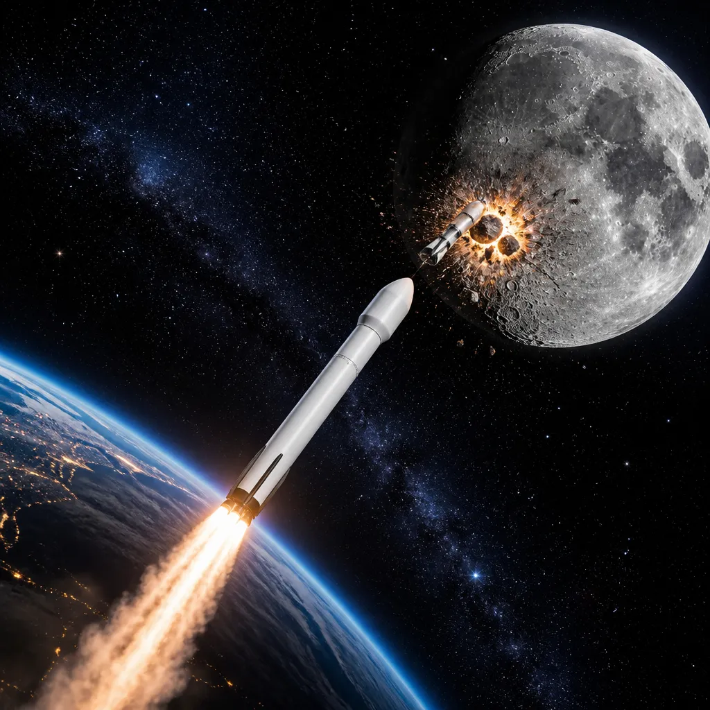 SpaceX Falcon 9 raketi Ayla toqquşacaq: Yerdən görünə biləcək nadir kosmik hadisə