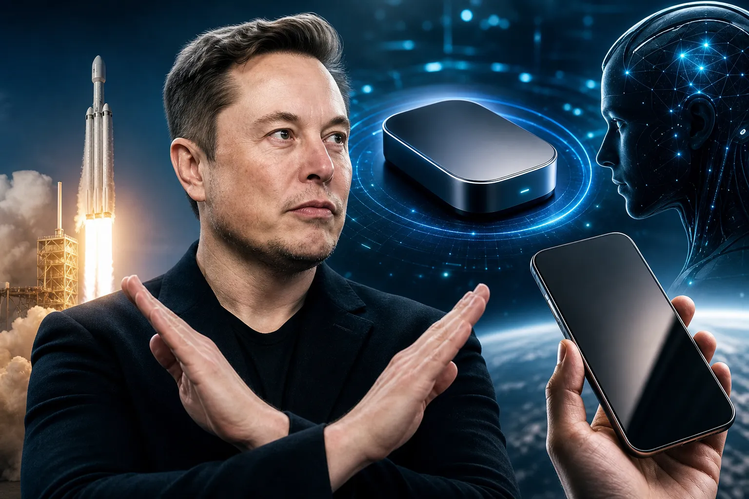 SpaceX gizli AI cihazı hazırlayır? Musk telefon iddiasını rədd etdi