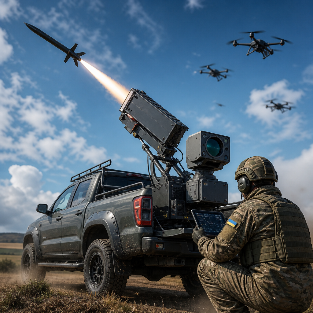 Ukrayna pikapa sığan reaktiv dron ovçusunu xidmətə qəbul etdi