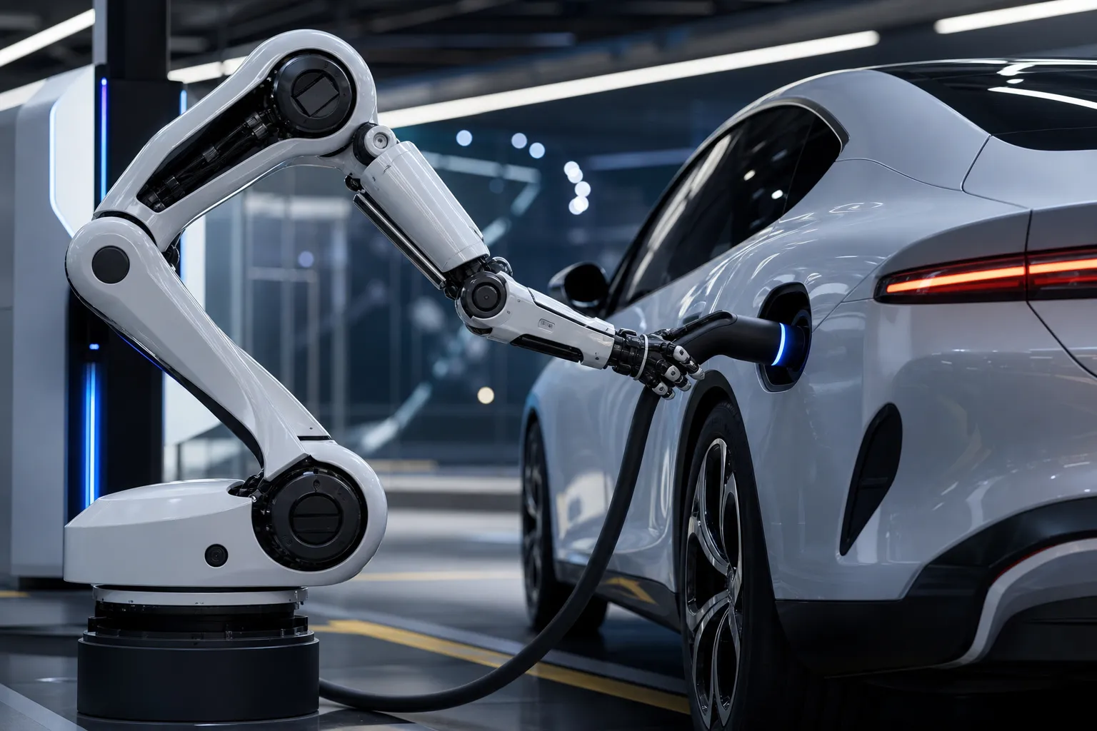 Xiaomi EV-ləri özü şarj edən robot qol hazırlayıb? Video böyük maraq doğurdu