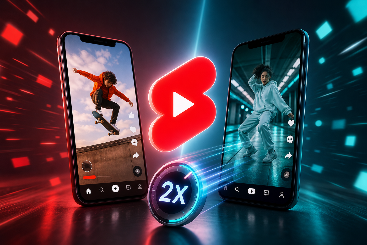 YouTube Shorts TikTok-a bir addım da yaxınlaşdı: yeni təmiz ekran və 2x sürət rejimi gəlir