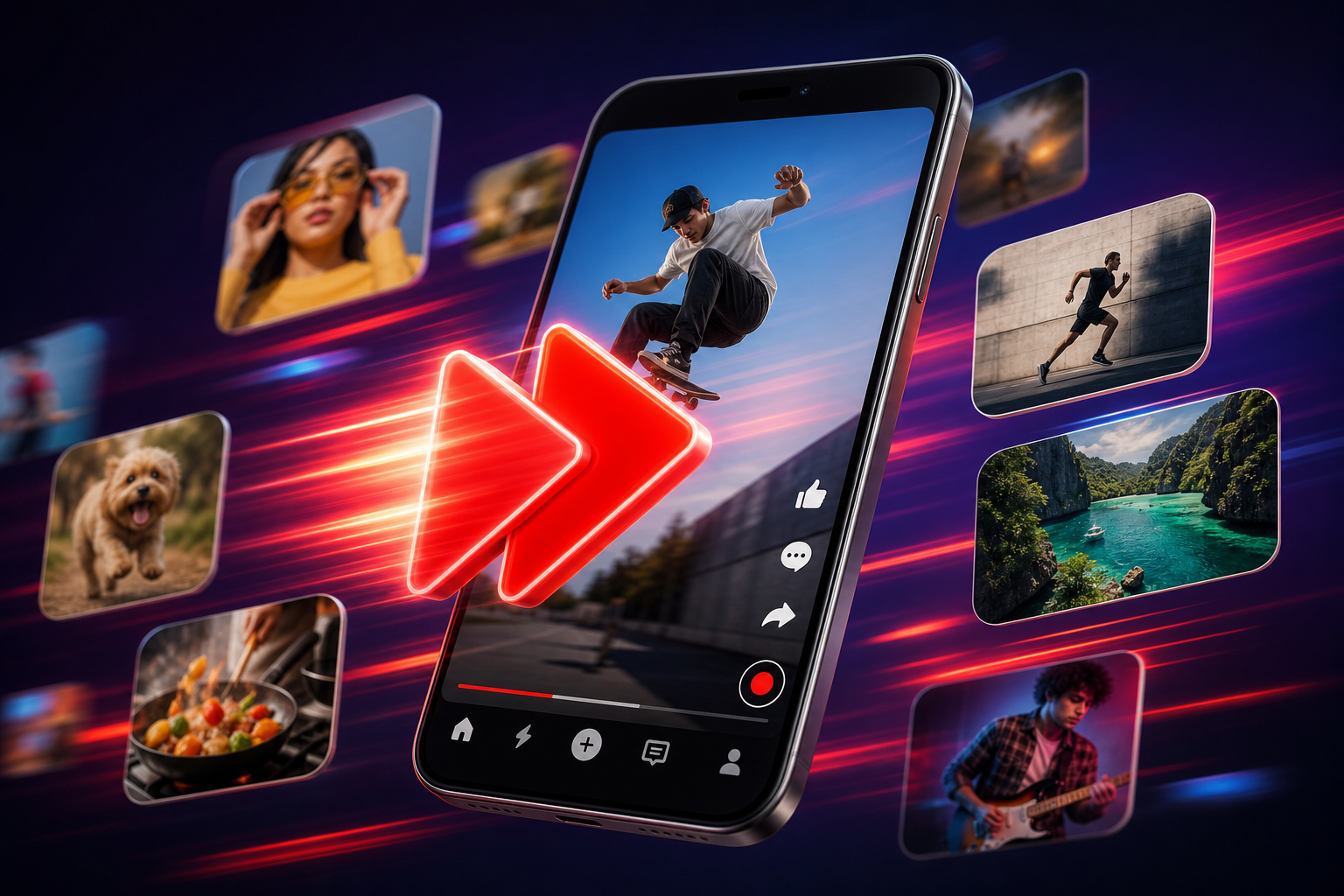 YouTube Shorts üçün 2x sürət gəlir: qısa videolar indi daha da qısalır