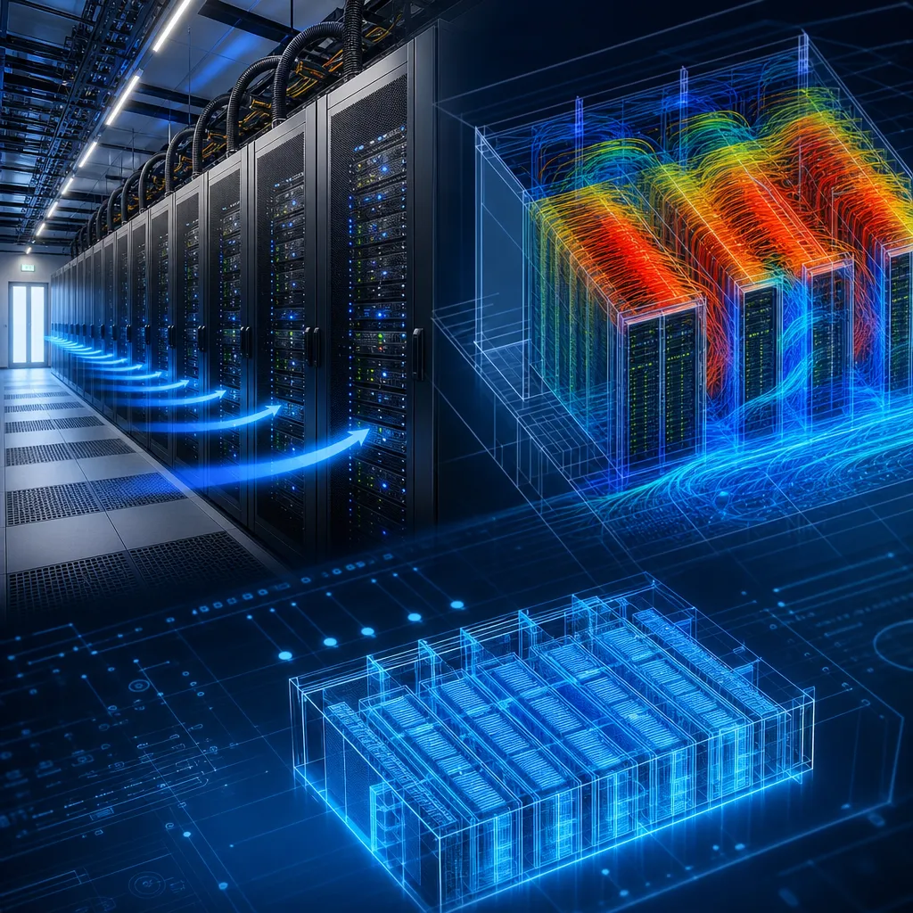 Yüksək sıxlıqlı data mərkəzlərdə soyutma problemi: Yeni CFD modeli bahalı səhvləri azalda bilər